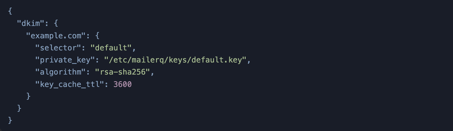 DKIM Keys в MailerQ