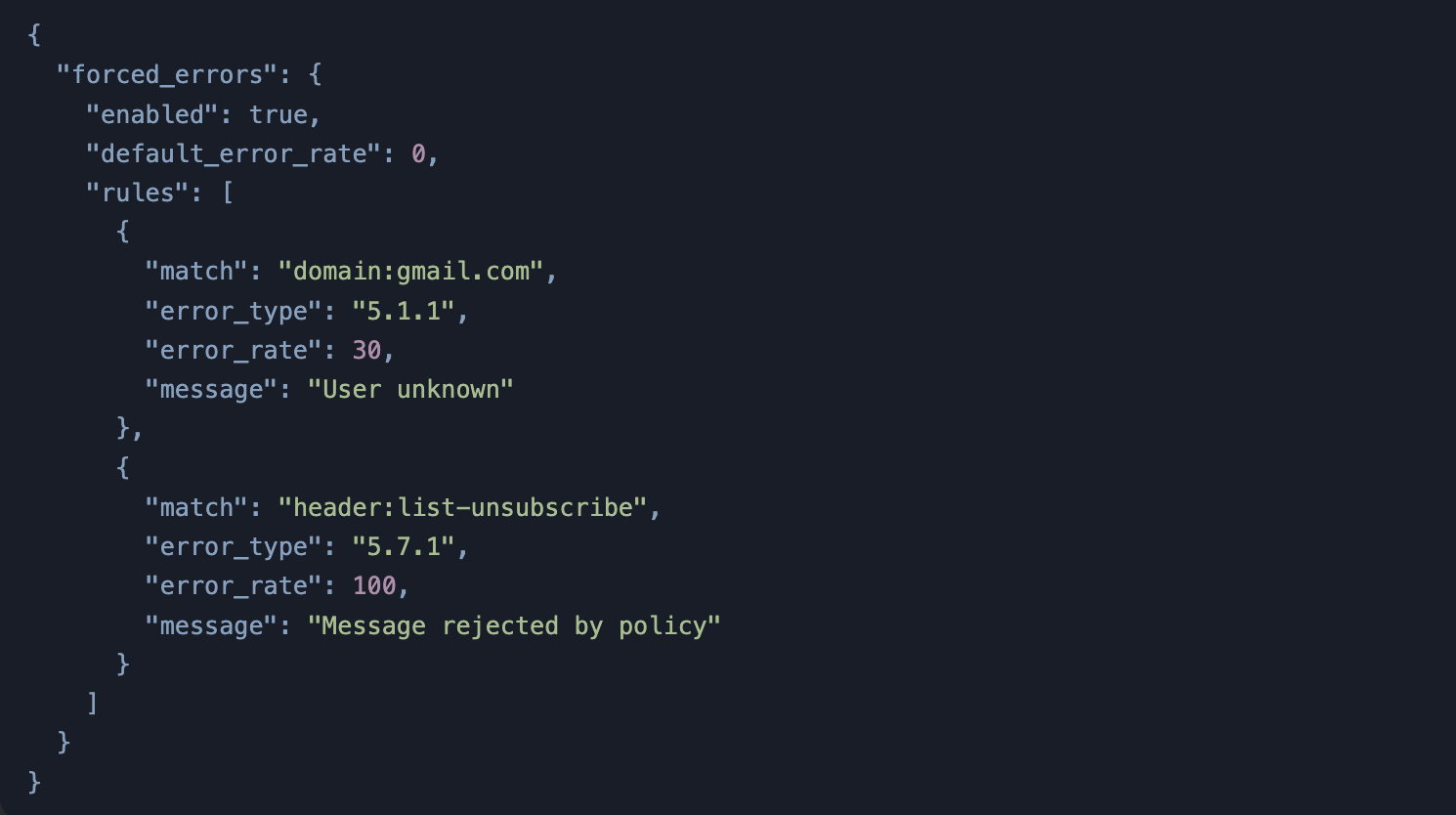 Forced Error в MailerQ