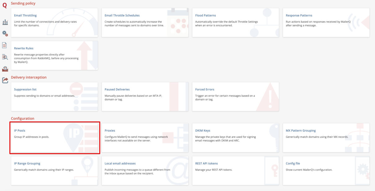IP Pools в MailerQ
