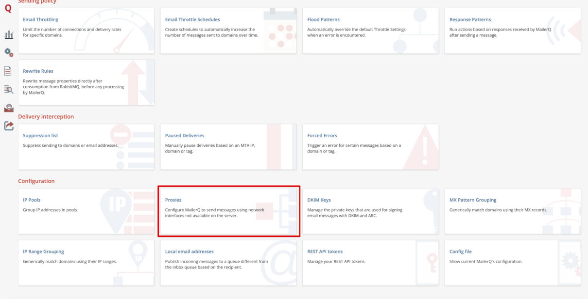 Proxies в MailerQ